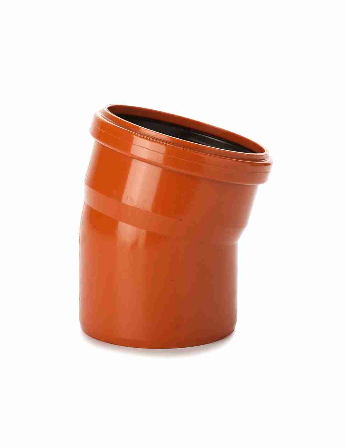 110/15 PVC BEND rødbrun