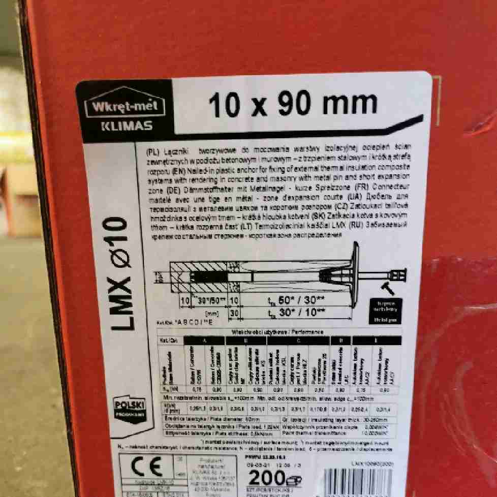 10x90mm Isolasjonsplugger 200stk - Bilde 3