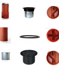 600 PP Rennekum & tilbehør (Passer 600-683 korrugert stigerør)