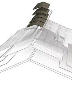 Alternative view of MIDA FOT/MØNEPLATE grå 1000x200mm
