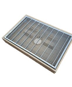 Fotskraperist m/Galvanisert Rist 600x400x80mm