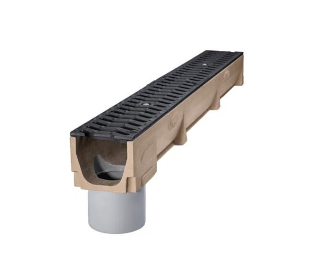 Dreneringsrenne Self med stuss, 100 X 120 B125, 1 M